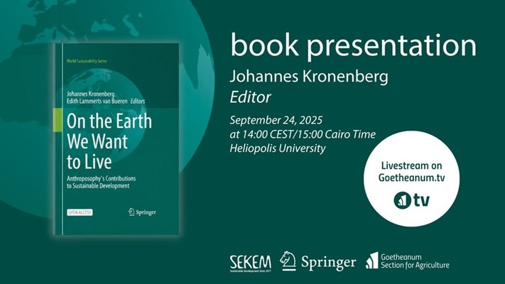 Book_presentation_-_verkleind Op de aarde willen we leven: antroposofische bijdrage aan duurzame ontwikkeling - AViN - Antroposofische Vereniging in Nederland
